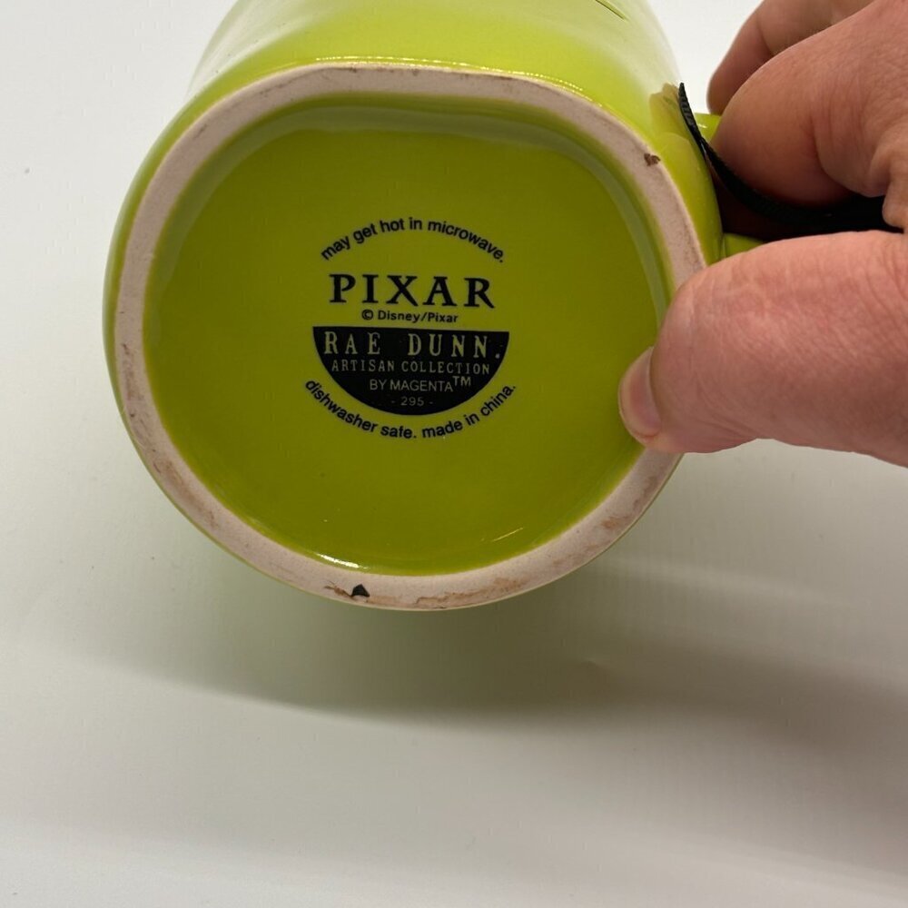 Disney/Pixar Green Mike Wazowski Artisan 'MIKE' Mug w/ Ceramic Lid Rae Dunn - Picture 9 of 9